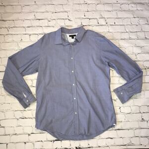 Striped Blue Banana Republic Dress Shirt